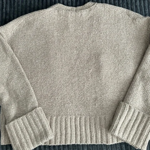 Abercrombie & Fitch Beige Open-Front Knit Cardigan - Size XS - NWT - Picture 4 of 4
